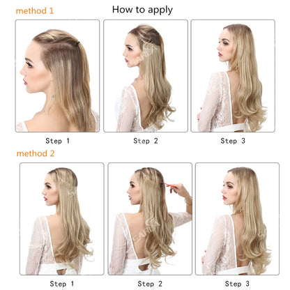 Natural Look Invisible Wire Clip Hair Extensions