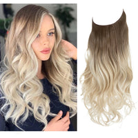 Ash Brown to Platinum Blonde Ombre