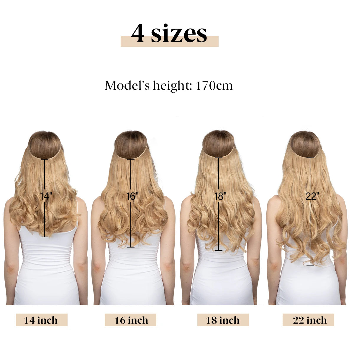 Natural Look Invisible Wire Clip Hair Extensions